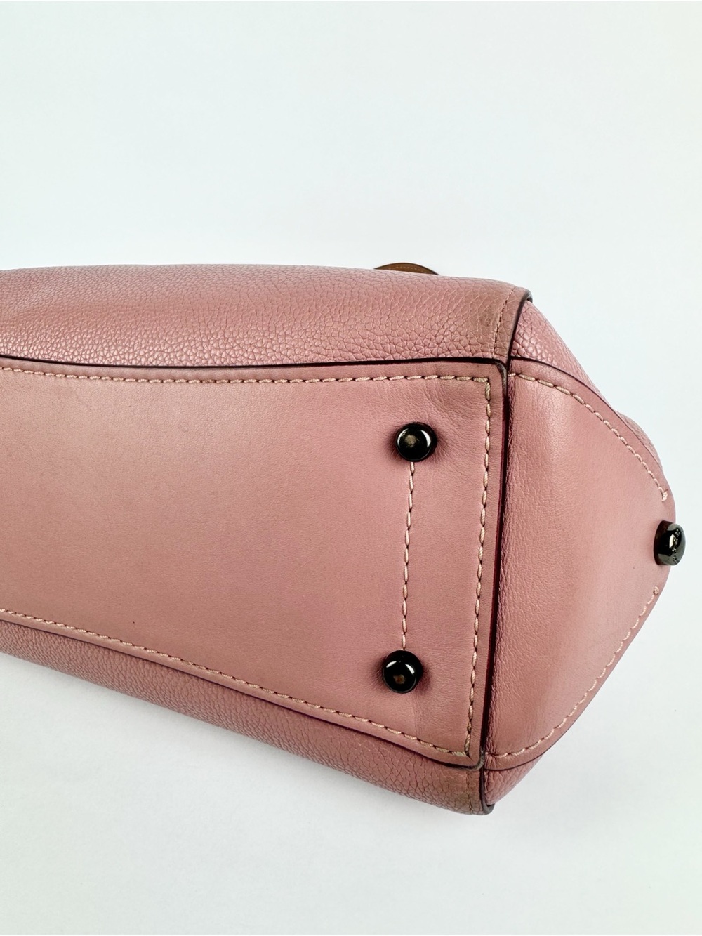Coach Grace Satchel Mauve Pink Leather Top-Handle Satchel Crossbody - Picture 3 of 10